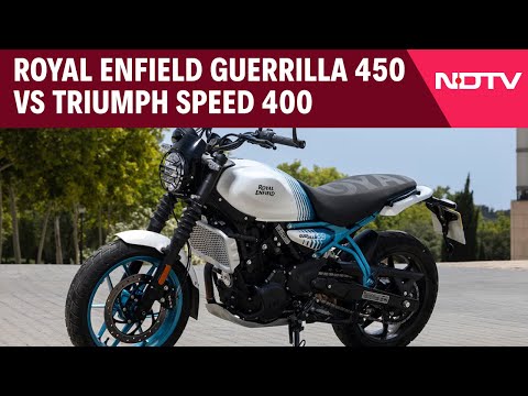 NDTV | A Look At Royal Enfield Guerrilla 450 vs Triumph Speed 400 vs Hero Mavrick 440 Comparison