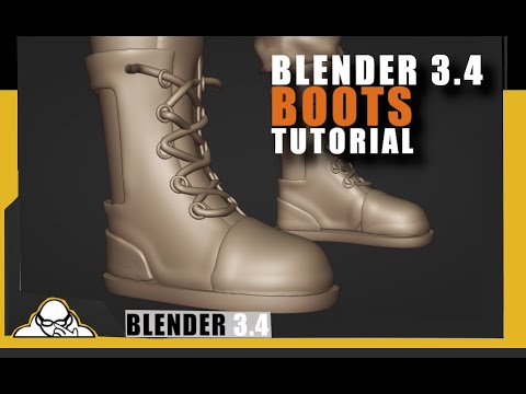How To Make Boots Clothing Tutorial Blender 3.4