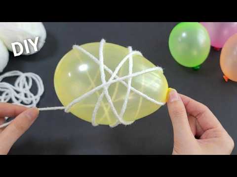 It's Breathtaking Beautiful! Easter Decoration Using balloon and thread - DIY Easter Craft Idea