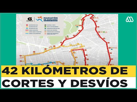 Maratón de Santiago y Dia de la Madre anticipan gran congestión vial en Santiago Centro