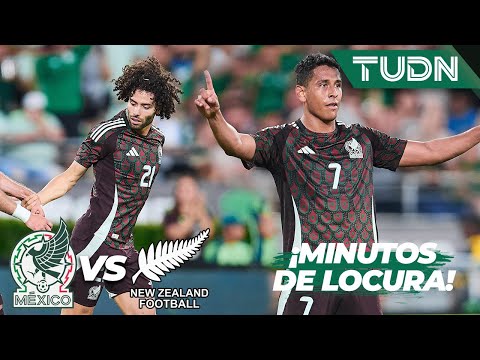 ¡2 GOLES Y 1 FALLOTA en solo 6 minutos! |México 3-0 Nueva Zelanda |Amistoso Internacional | TUDN