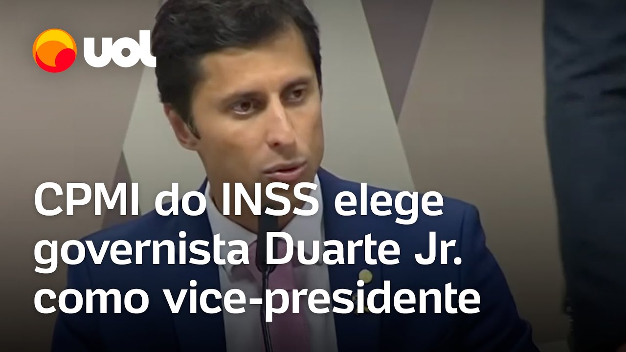 CPMI do INSS Oposição elege governista Duarte Jr como vice presidente veja vídeo