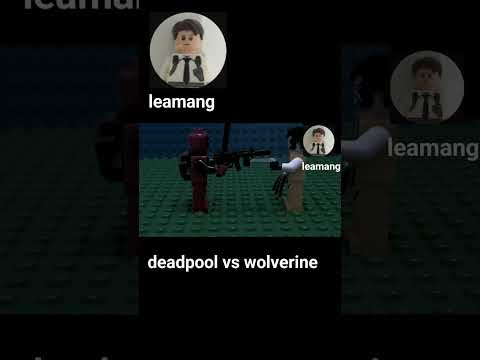 deadpool vs wolverine #lego #xman #deadpool #wolverine #stopmotion