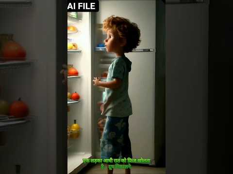 🌨️आधी रात को फ्रिज में धमाका🌨️#cartoon #ai #shortsfeed #shortvideo #remix