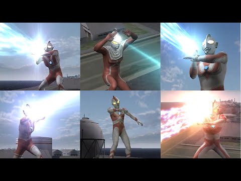 【ウルトラマンFE3】ウルトラ５兄弟の必殺技をたっぷり浴びるウルトラマン８０　Ultraman Fighting Evolution 3