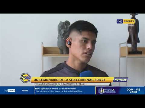 Un legionario de la Selección nacional Sub-23. Fernando Nava juega en el Paranaense de Brasil.