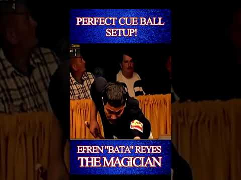 Efren Reyes Magic: Perfect Cue Ball Setup! #shorts