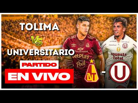 🔴 TOLIMA vs UNIVERSITARIO EN VIVO: Debut crema en Copa Libertadores | Los Bombarderos