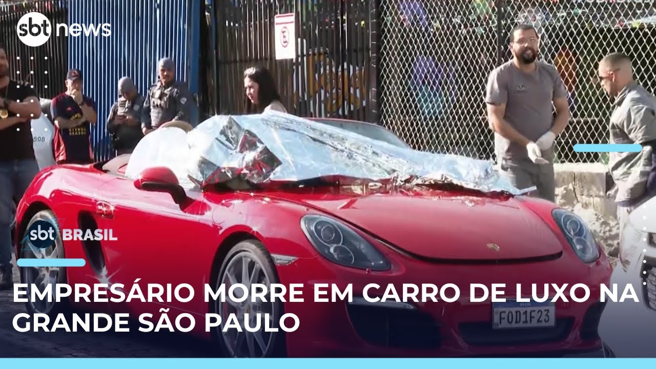 Empresário é morto a tiros dentro de Porsche, em Guarulhos | #SBTBrasil