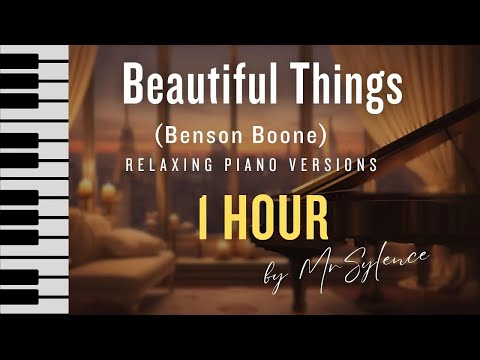(1 HOUR) Beautiful Things piano cover - Benson Boone - Relaxing version by MrSylence