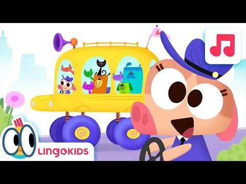 WHEELS ON THE BUS 🚌🎶 Nursery Rhymes | Lingokids