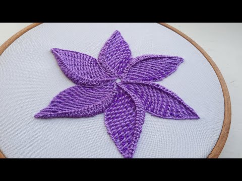 Floral Embroidery Fantasy  Checkered  Stitch  Flower Design stitch