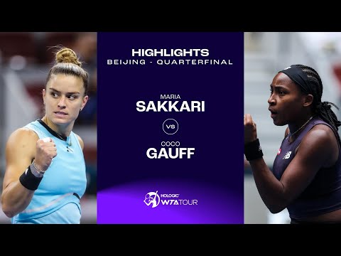 Maria Sakkari vs. Coco Gauff | 2023 Beijing Quarterfinal | WTA Match Highlights