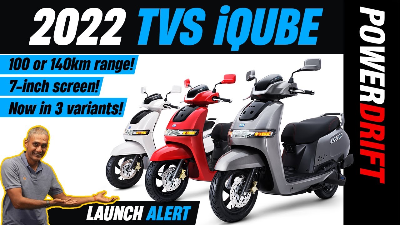 2022 TVS iQube | Longer Range, Big Screen, New Colours | First Look | PowerDrift