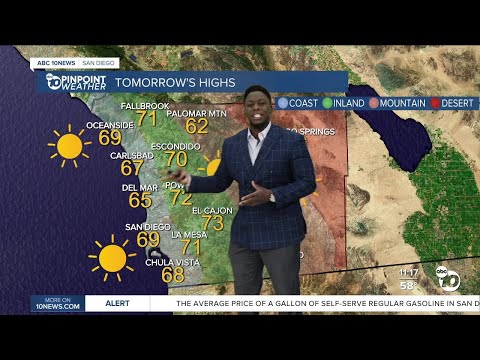 ABC 10News Pinpoint Weather with Moses Small: Clear weather coming our way!
