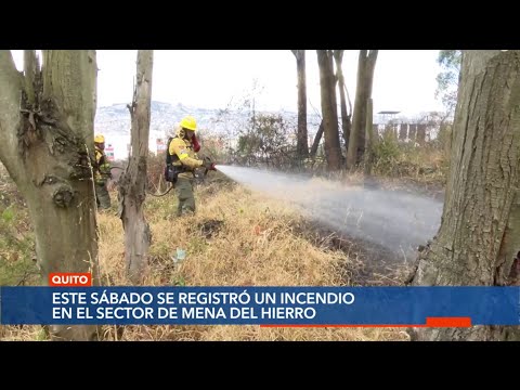 Al menos 6 incendios fueron reportados en Pichincha el fin de semana según las autoridades