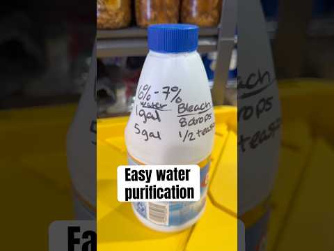 Simple water purification