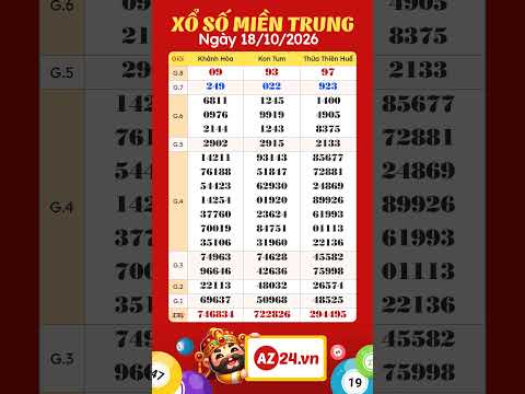 <strong>Xổ</strong> số miền Trung ngày 18 tháng 10 - XSMT 18/10/2026 | <strong>Xổ</strong> số Khánh Hòa, XS Kon Tum, <strong>Xổ</strong> số Huế #xsmt