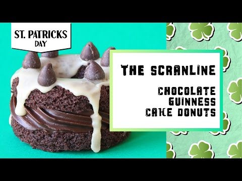St Patrick's Day Chocolate Guinness Cake Donuts | The Scran Line