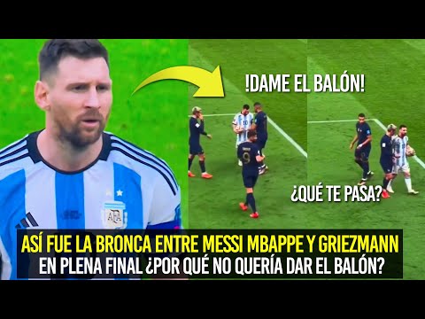 NADIE VIO ESTO! LA BRONCA DE MESSI CON MBAPPE Y GRIEZMANN NO QUISO DARLES EL BALÓN Y ESTO PASÓ