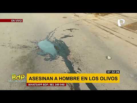 Los Olivos: Sicarios asesinan a un hombre de 3 disparos
