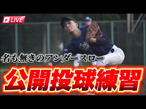 【名も無き野球部】秘密兵器アンダースローの本気のピッチング練習！