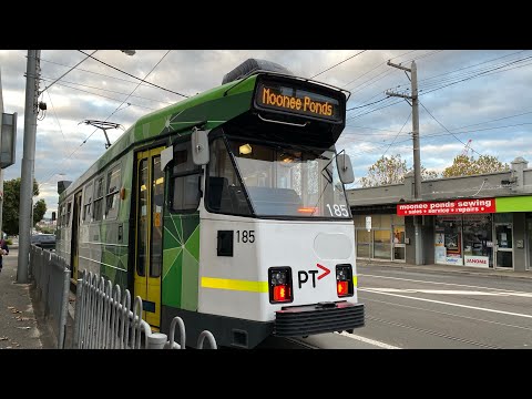 Trams around Essendon station and Moonee Ponds Junction