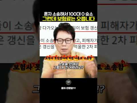 혼자 소송해서 이겼더니 보험사가 하는 말 #<strong>한문철</strong> #블랙박스 #교통사고