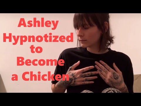 Ashley Hypnotized to Become a Chicken