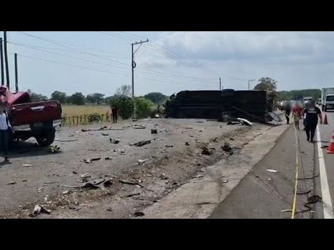 Triple colisión dejó a 6 fallecidos en Escuintla