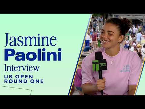 Jasmine Paolini LOVED Mirra Andreeva's 'BOOM GOES THE DYNAMITE' at our desk 🤭 | 2026 US Open