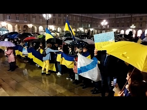 Muestras de solidaridad en Galicia con Ucrania