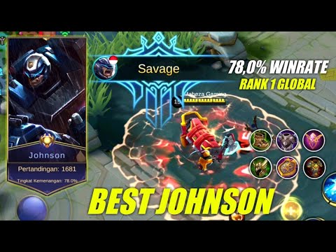 BEST BUILD JOHNSON PALING SAKIT | 78,0% WINRATE | Mobile Legends