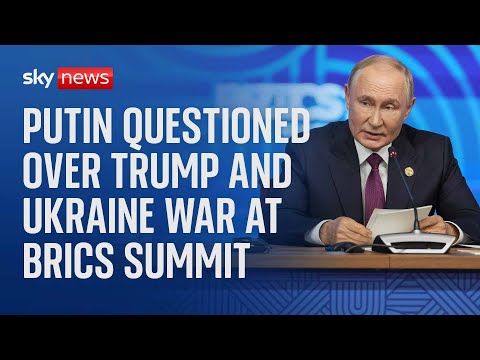 Watch live: Russian President Vladimir Putin holds a meeting with leaders at the BRICS Summit