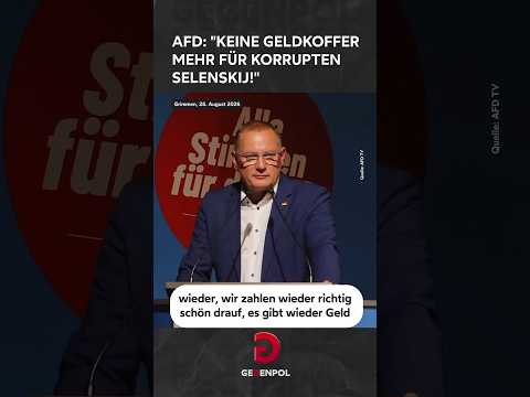 <strong>AfD</strong>: "Keine Geldkoffer mehr für korrupten Selenskyj!" #<strong>AfD</strong> #Ukraine #deutschland #zelensky