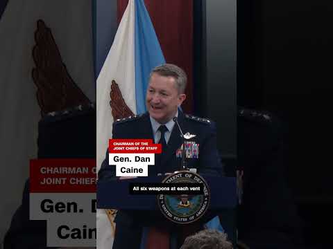 Gen. Caine shares video of 'bunker buster' bomb test