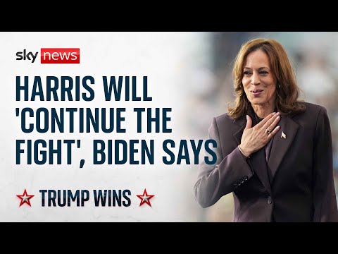 US election latest: Kamala Harris concedes election to Trump after monumental political comeback