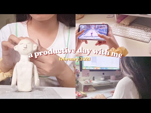 🎐 a productive day with me | ft. stationery pal