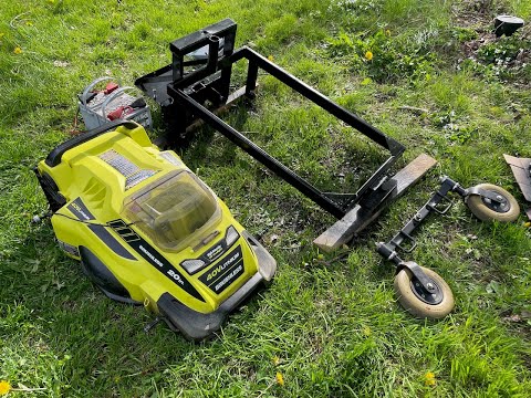 RC Lawn Mower Update: Control Box, Weld, Paint