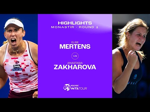 Elise Mertens vs. Anastasia Zakharova | 2024 Monastir Round 1 | WTA Match Highlights