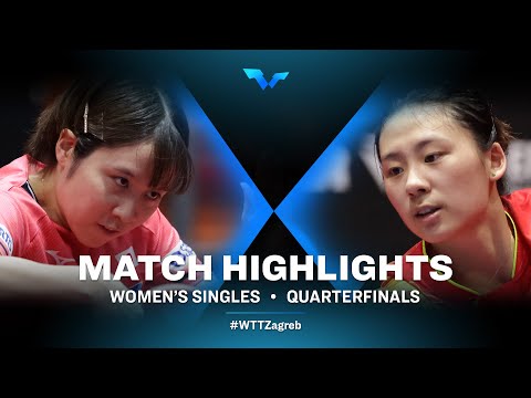 Table Tennis 🥍 Miu Hirano vs Chen Yi | WS | WTT Contender Zagreb 2022 | (QF)