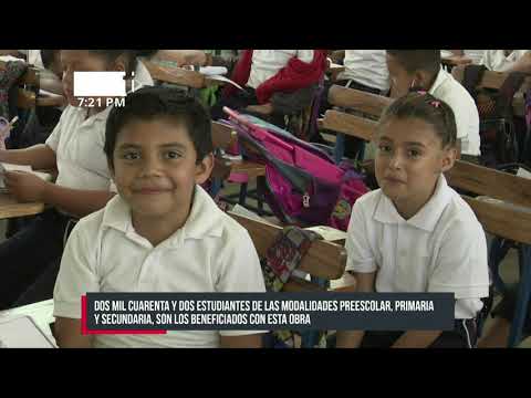 MINED inaugura rehabilitación total de Colegio República de Cuba - Nicaragua