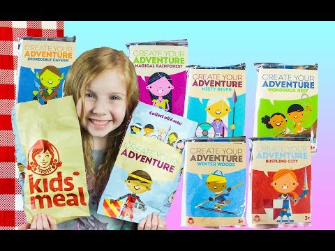 Wendy's Kid Meal Toys Create Your Adventure COMPLETE SET 2018 Toy Review by Toy Picnic