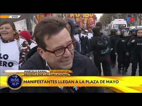 Declaraciones del zurdo trotskista Marcelo Ramal  en marcha de jubilados (28 agosto 2024)