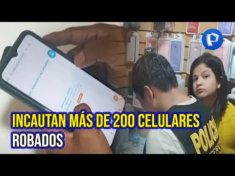 San Juan de Miraflores: incautan más de 200 celulares robados durante operativo en galería