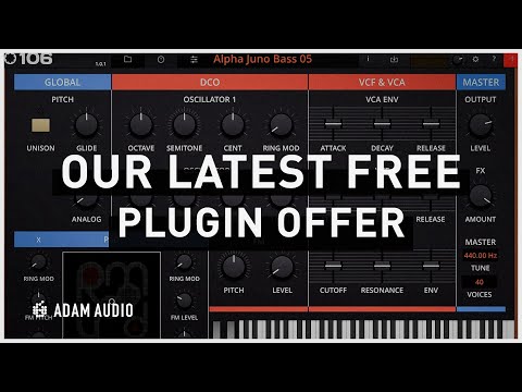 Tracktion's RetroMod 106: The Latest FREE MyADAM Synth Plugin | ADAM Audio