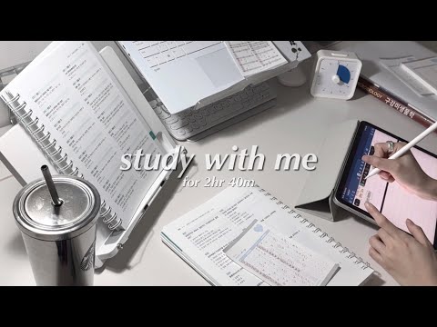 <strong>study</strong> with me for 2hr 40m
