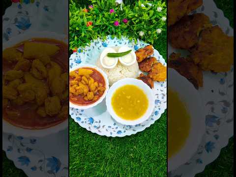 Lunch thali ideas #tasty #bangla #recipe #cooking #food #foodie #shortsvideo #lunch thali #viralfood
