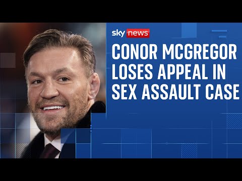 Conor McGregor loses appeal in civil sexual assault case