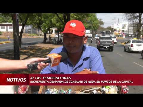 Altas temperaturas incrementa demanda de agua y refrescos en Managua